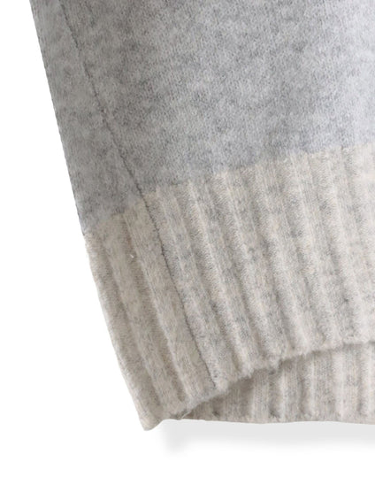 【WEB限定】”ふんわり配色の”もっちりハイネックニット