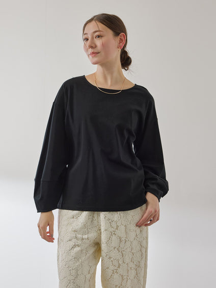 シルキースムースランタンスリーブカットソー≪手洗い可能≫