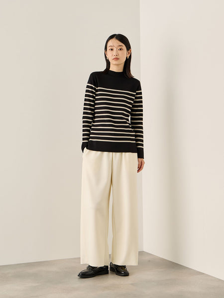 カットジョーゼットイージーワイドパンツ≪手洗い可能≫