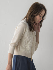 FAIRY AIRYジップカーディガン