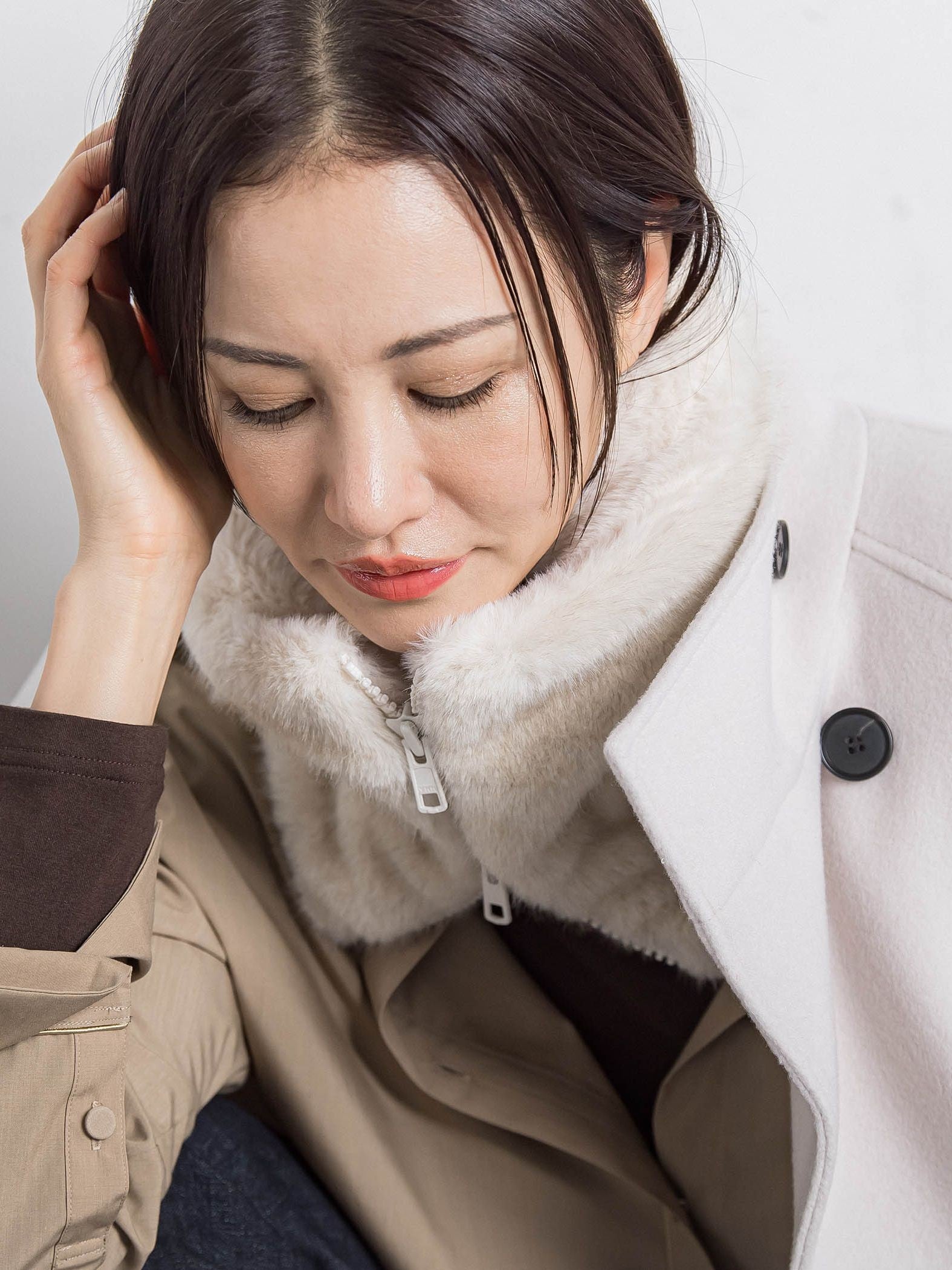 【WEB限定】【THROW/スロー】Eco Fur Neck Warmer