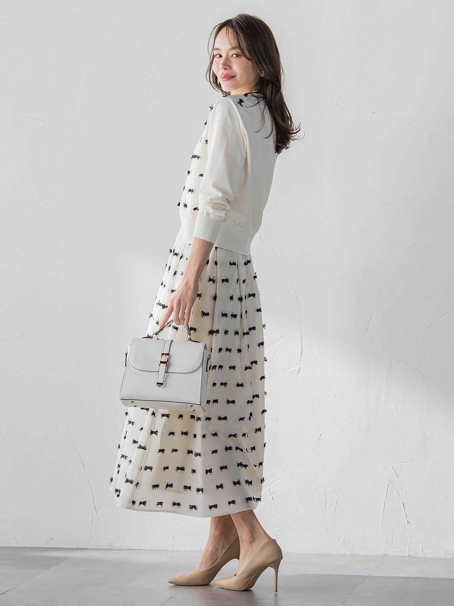 リボンジャガードスカート