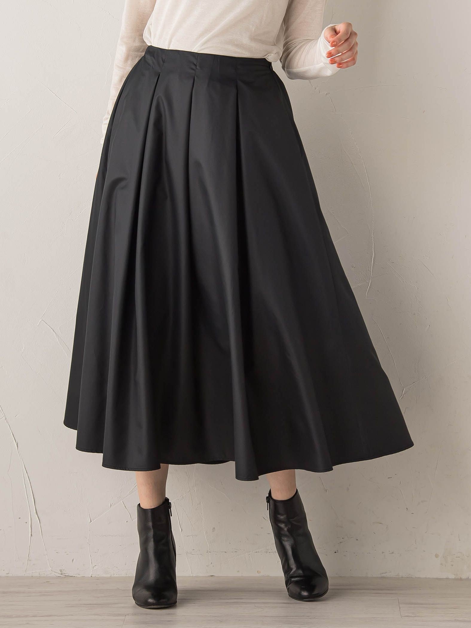 タフタタックスカート≪洗濯機で洗える≫