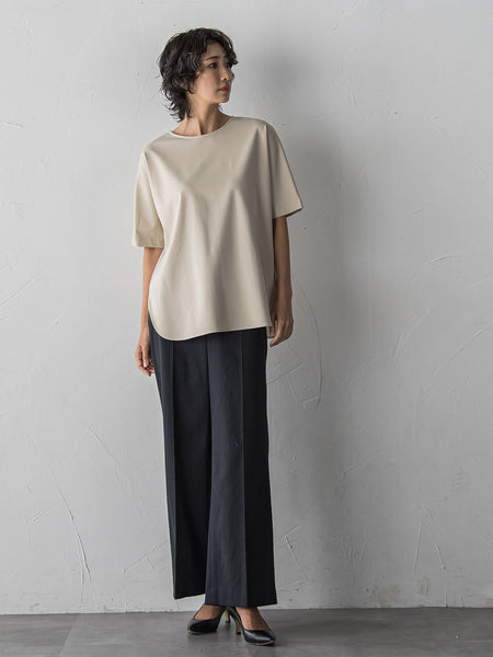 【WEB限定/+5cm丈長め】シェルタリングワイドパンツ