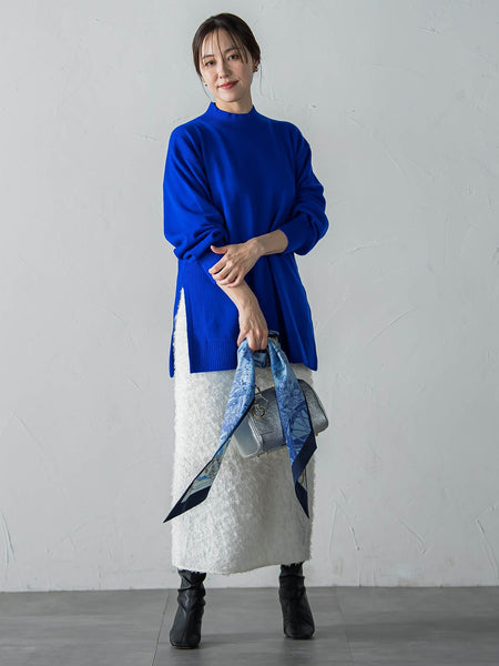 ファインメリノウールチュニックニット≪洗える≫