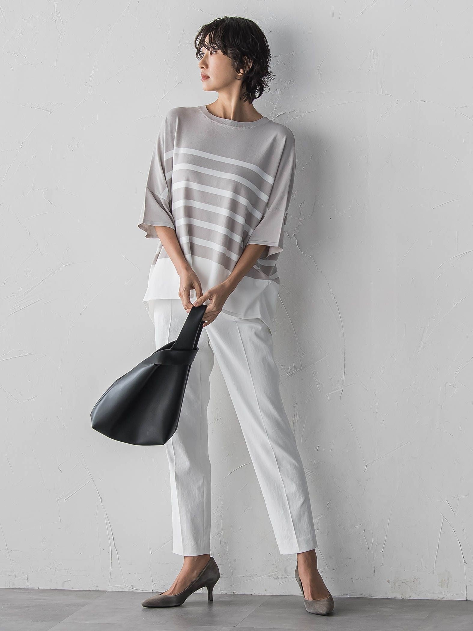 【WEB限定/+5cm丈長め】【極・名品パンツ】シェルタリングテーパードパンツ