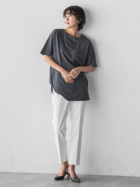 【WEB限定/+5cm丈長め】【極・名品パンツ】シェルタリングテーパードパンツ