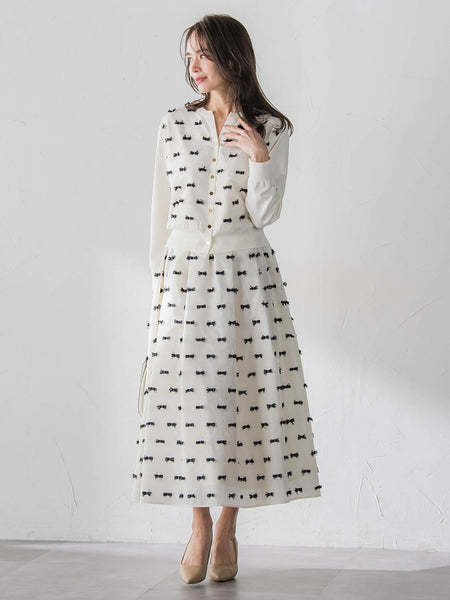 リボンジャガードスカート