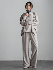 【新色追加】サーモサキソニーバックタックスキッパーブラウス≪洗濯機で洗える≫