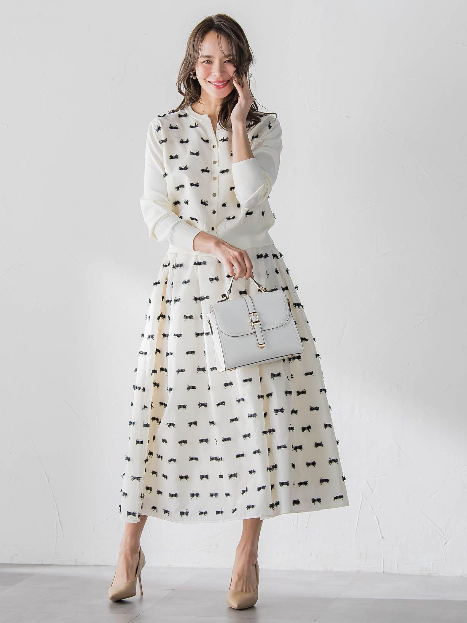 リボンジャガードスカート