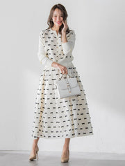 リボンジャガードスカート