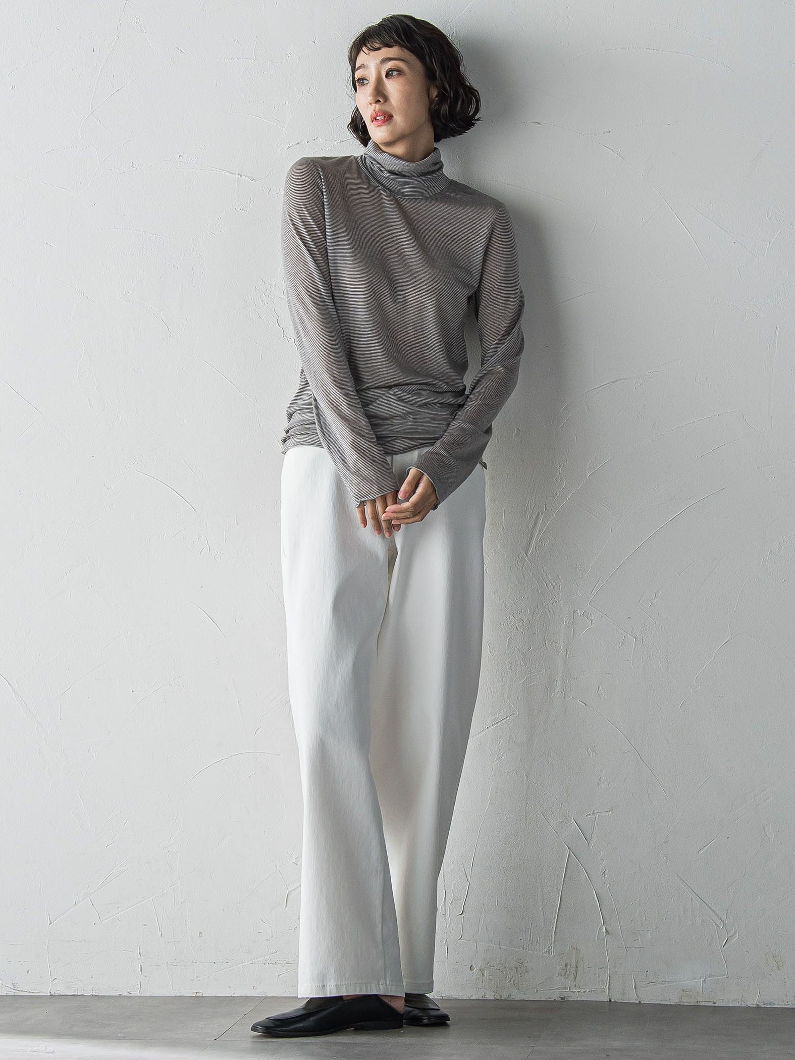 【大きいサイズ】【biyori】裏起毛ウインターデニムパンツ