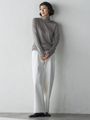 【大きいサイズ】【biyori】裏起毛ウインターデニムパンツ