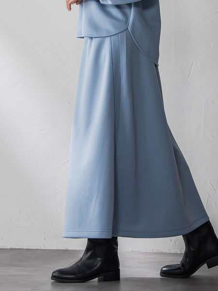 軽量ボンディングスカートセットアップ≪洗濯機で洗える≫