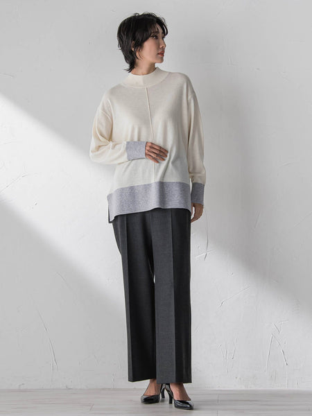 両面起毛ワイドパンツ