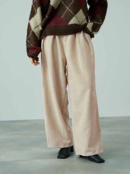 サージ2タックワイドパンツ≪手洗い可能≫