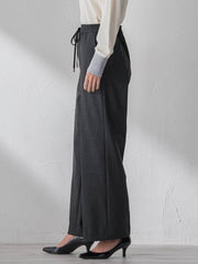 両面起毛ワイドパンツ