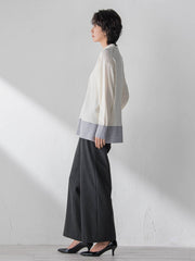 両面起毛ワイドパンツ