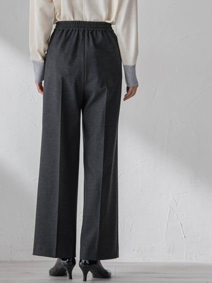 両面起毛ワイドパンツ