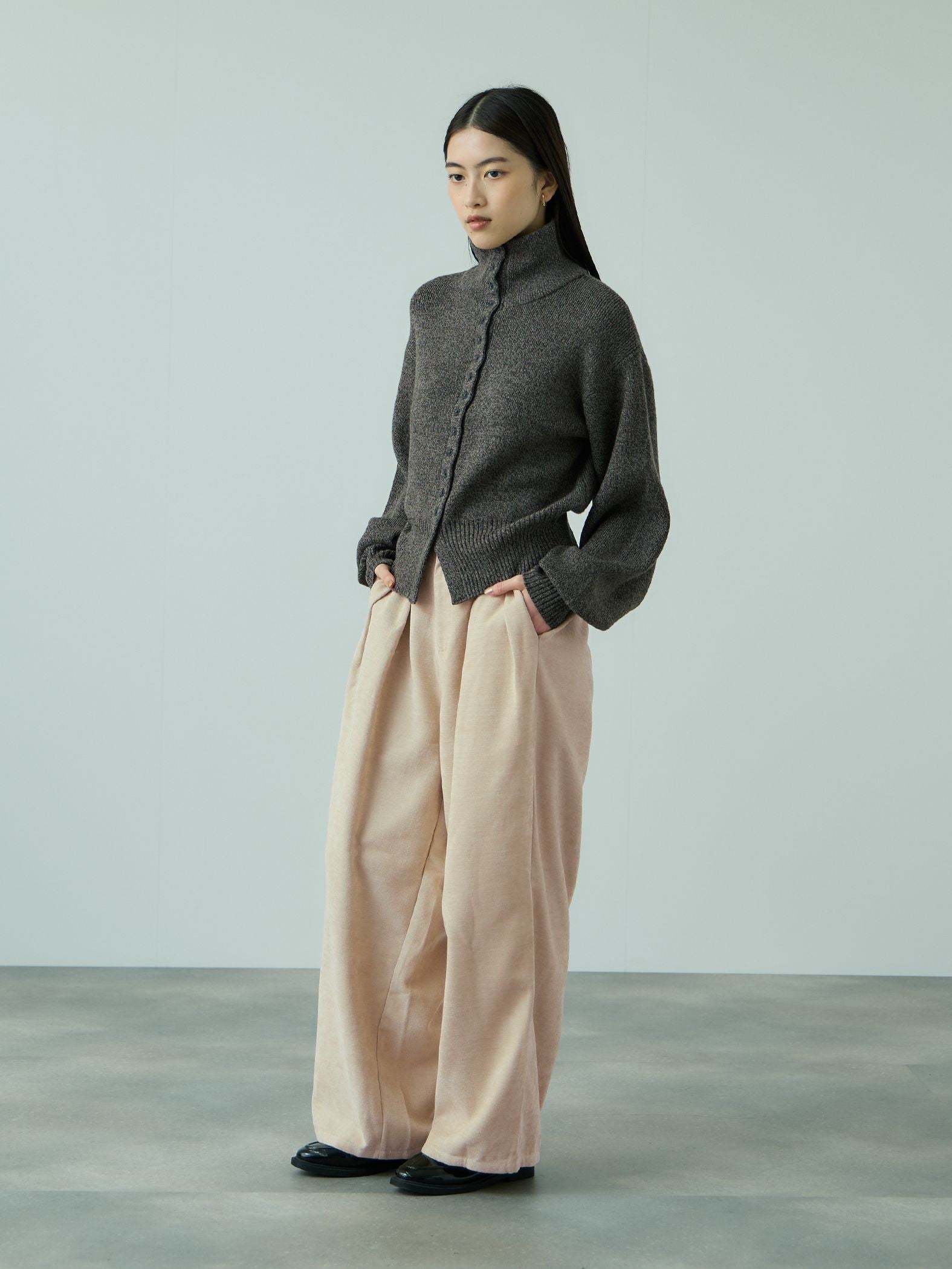 サージ2タックワイドパンツ≪手洗い可能≫