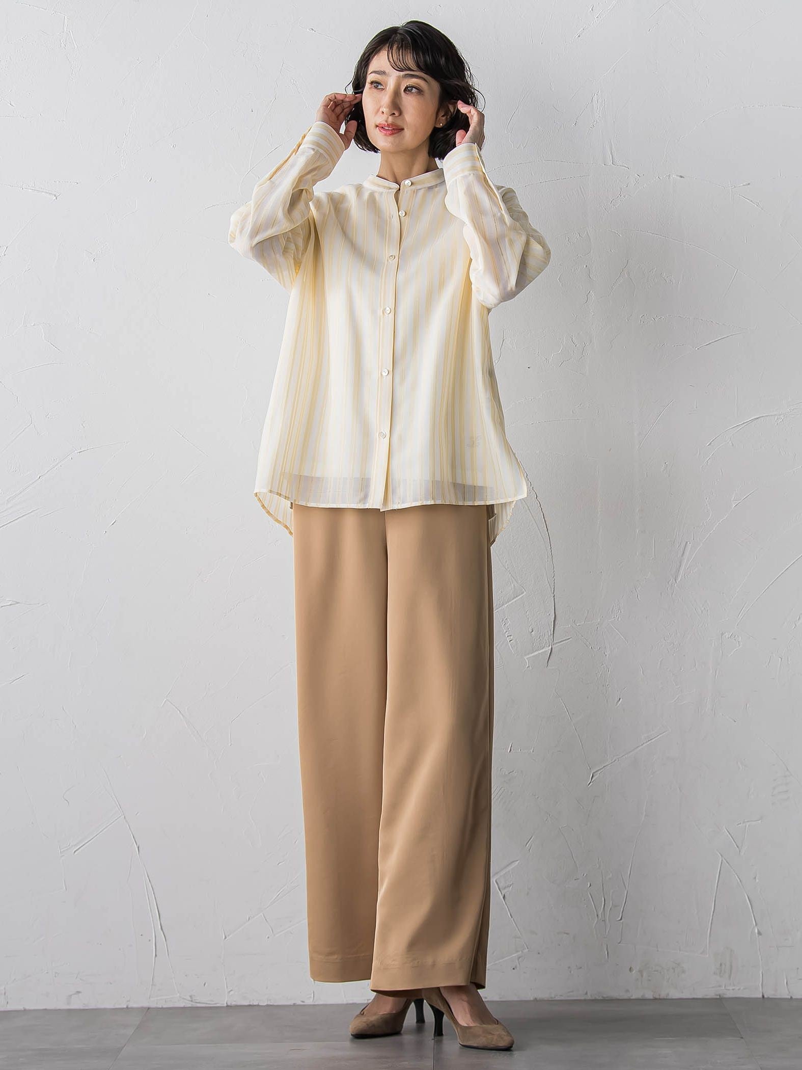 【大きいサイズ】【受注会限定】マルチパターンブラウス