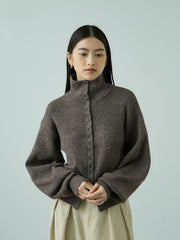 メニボタン2WAYネックニット≪手洗い可能≫