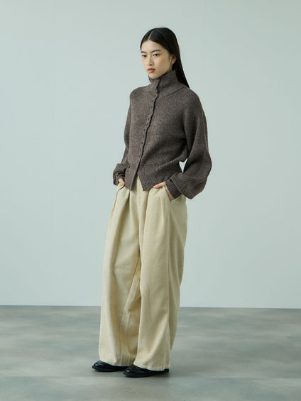 メニボタン2WAYネックニット≪手洗い可能≫