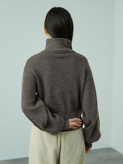 メニボタン2WAYネックニット≪手洗い可能≫