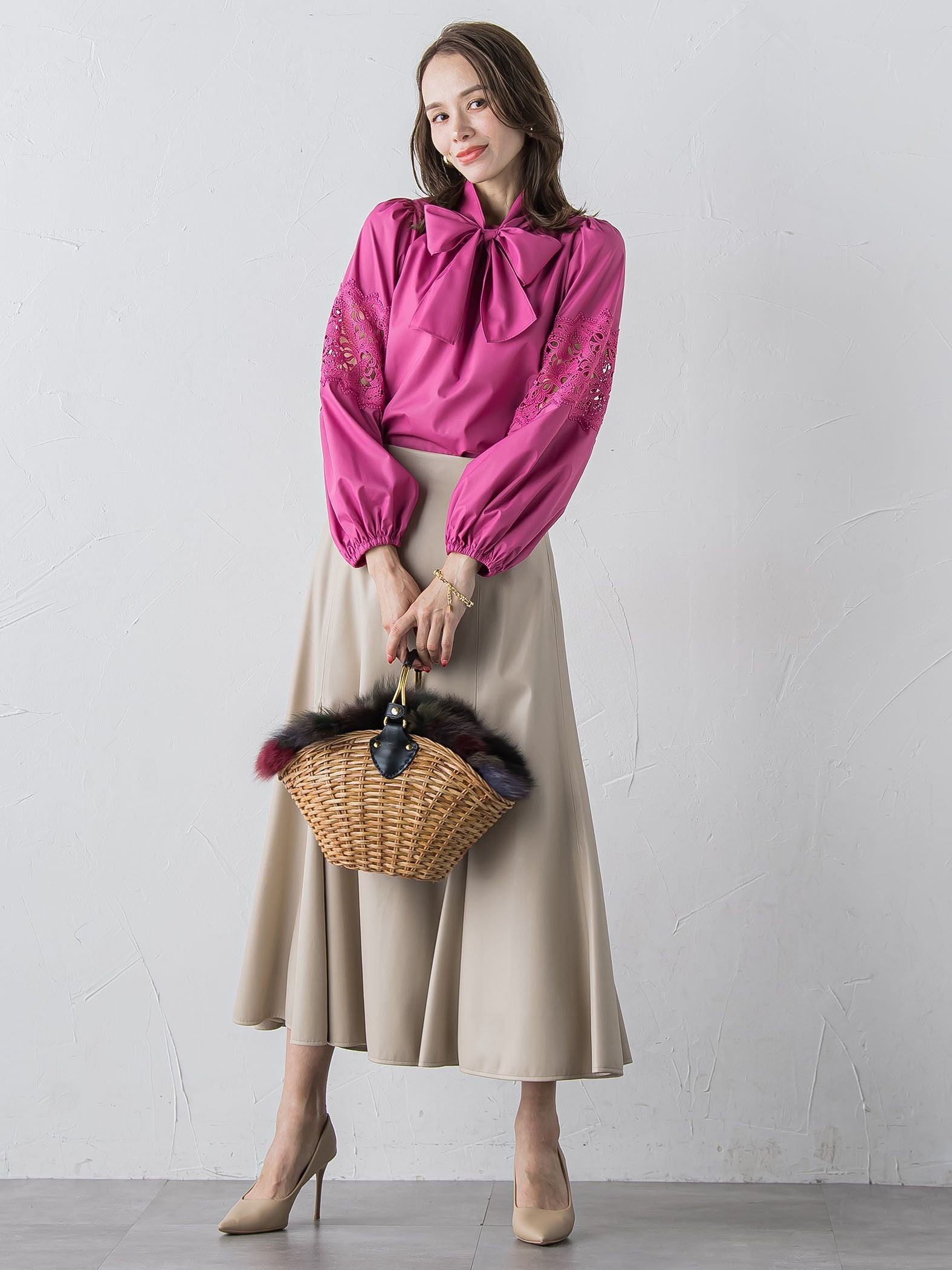 フェイクレザーマーメイドスカート