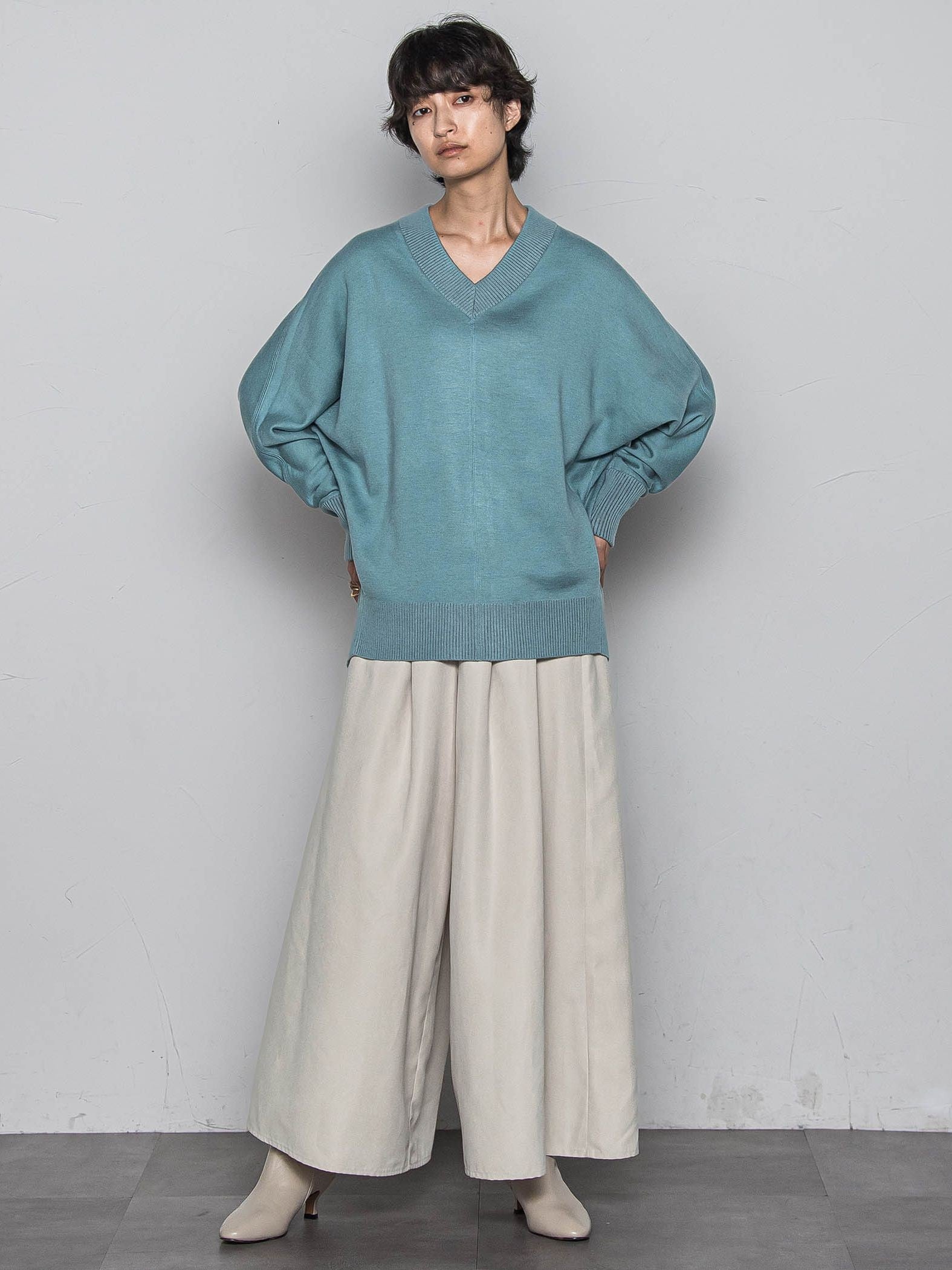 今日の気分で着回せるリバーシブルニット≪手洗い可能≫