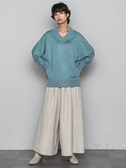 今日の気分で着回せるリバーシブルニット≪手洗い可能≫