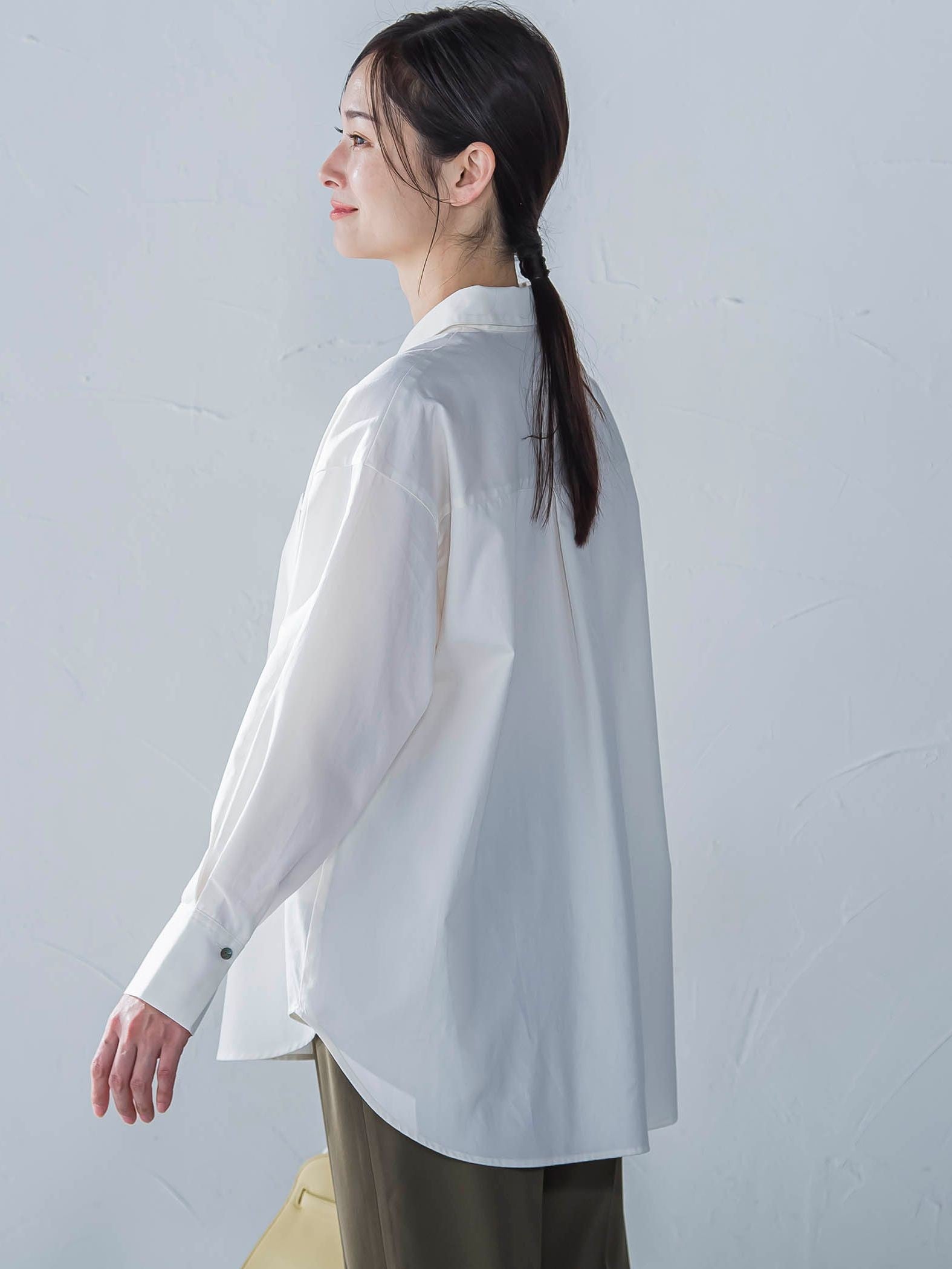 【WEB限定】極上ライトデニムシャツ≪洗濯機で洗える≫