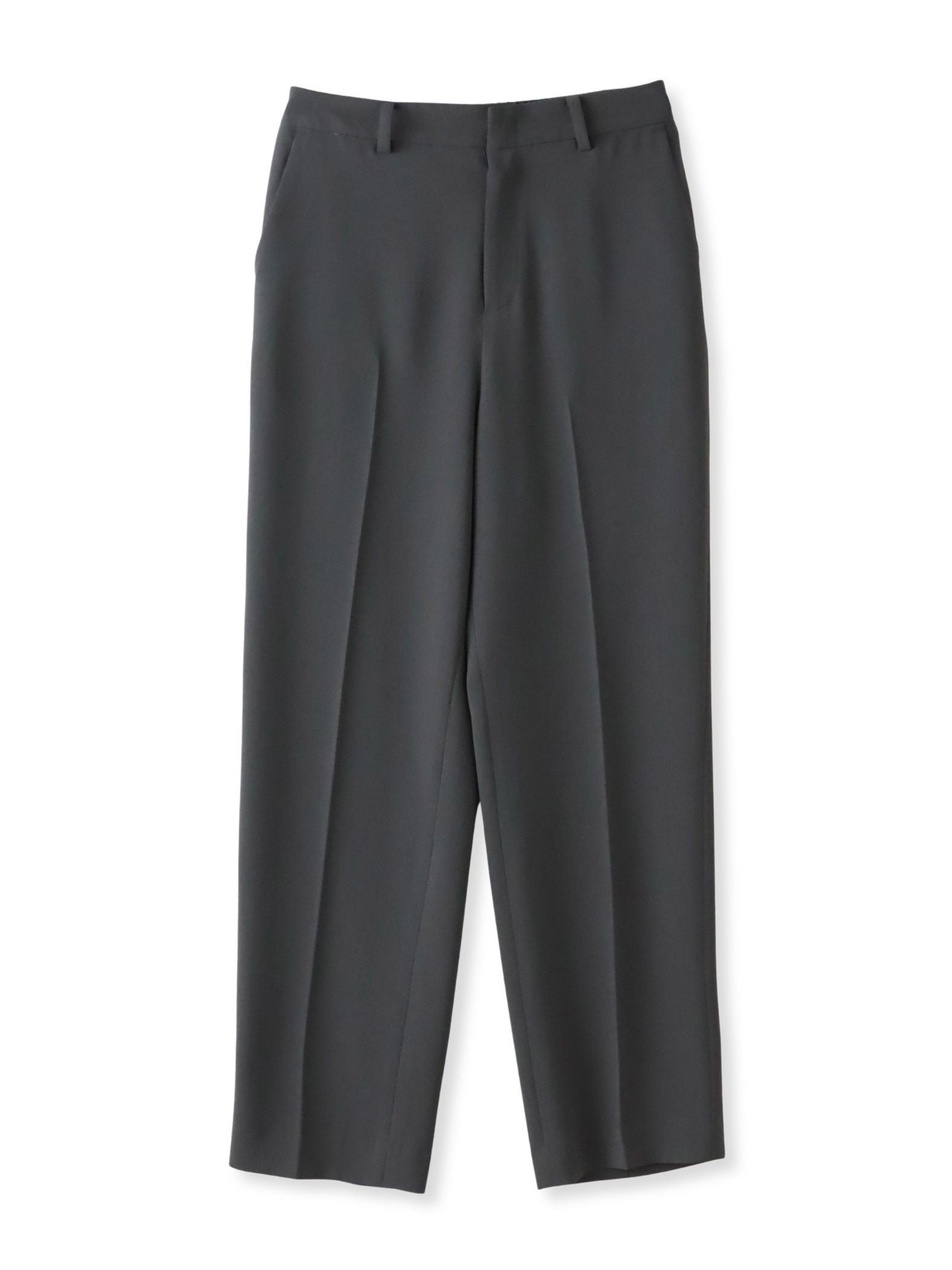 【大きいサイズ】ハイストレッチカルゼストレートパンツ