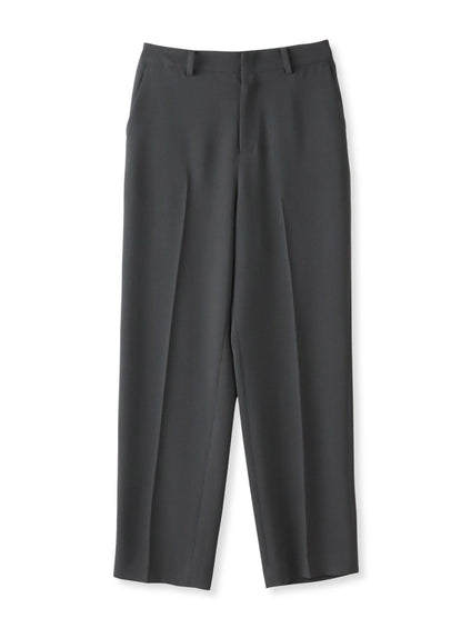 【大きいサイズ】ハイストレッチカルゼストレートパンツ