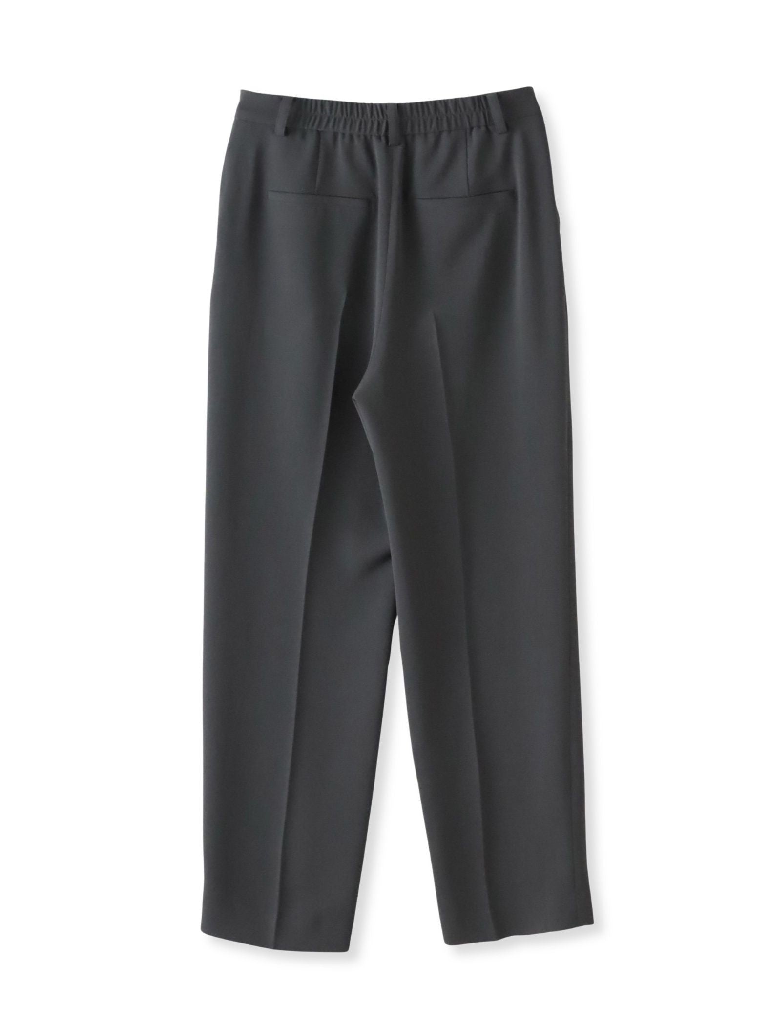 【大きいサイズ】ハイストレッチカルゼストレートパンツ