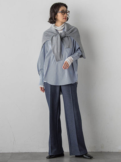 【WEB限定】”3コーデが叶う2点セット”ニット×シャツ