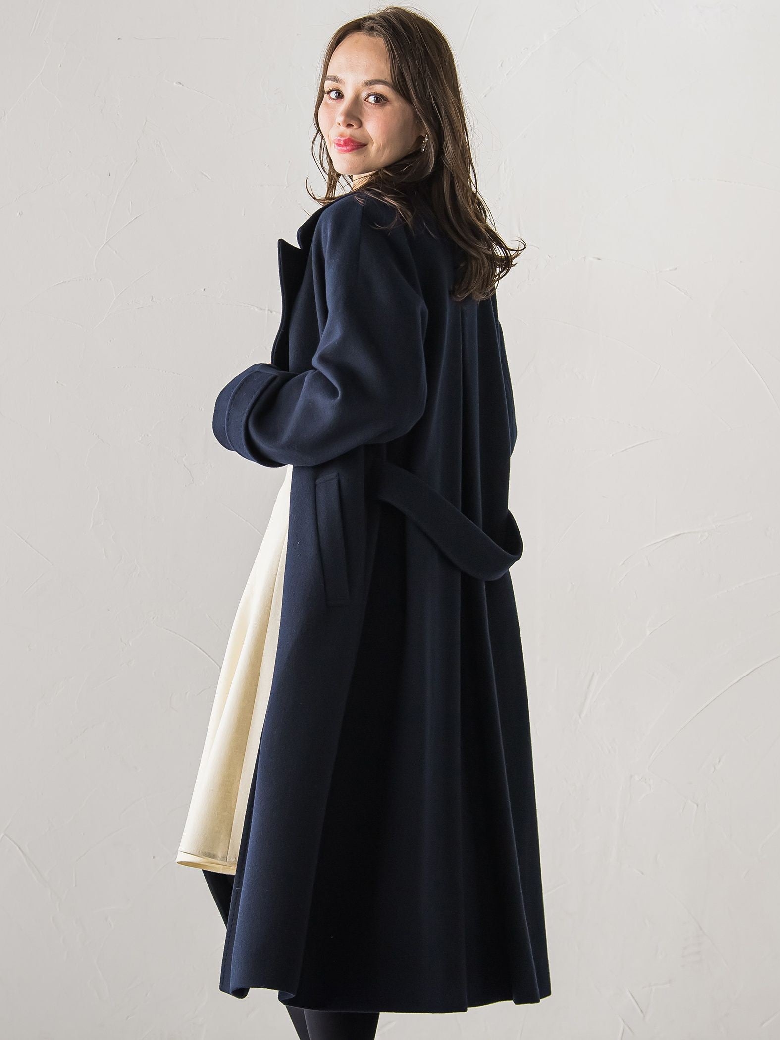 テーラードカラーコート