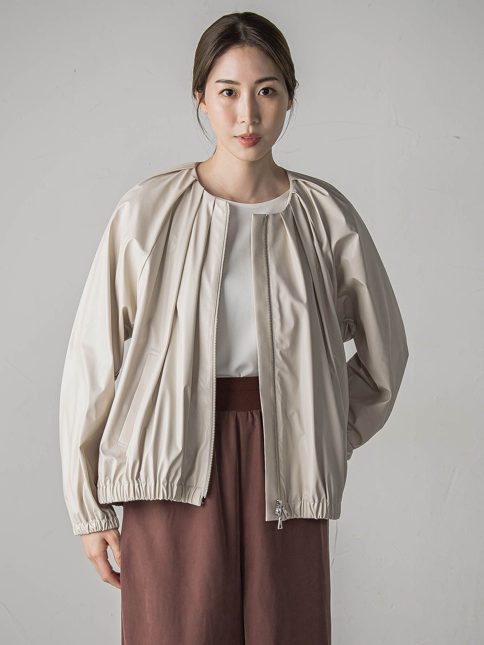 フェイクレザーブルゾン≪手洗い可能≫