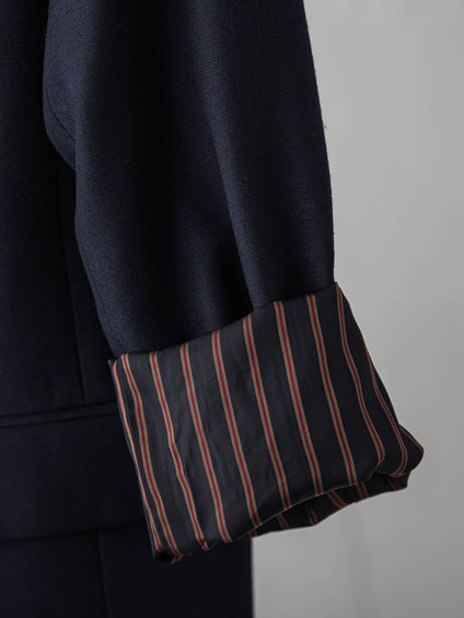 【受注会限定】リネンブレンド テーラードダブルブレストジャケット