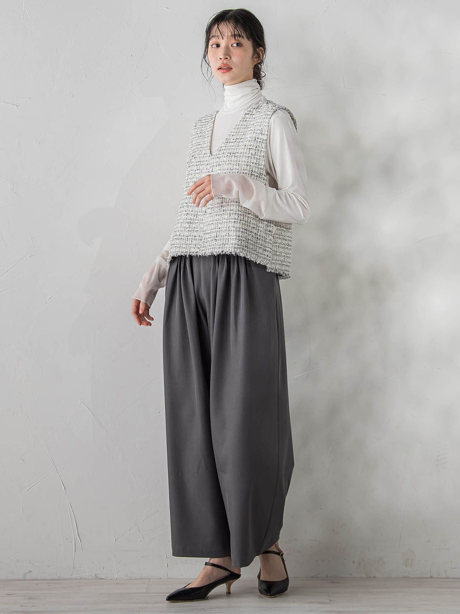 ストレッチツイルパンツ≪洗濯機で洗える≫