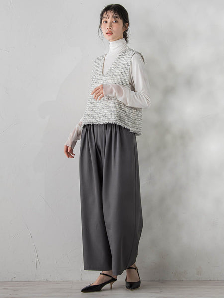 ストレッチツイルパンツ≪洗濯機で洗える≫