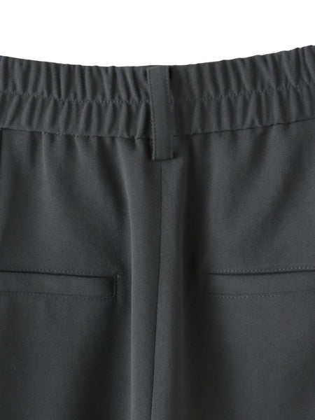 【大きいサイズ】ハイストレッチカルゼストレートパンツ