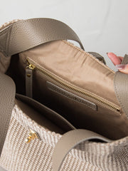 【violadoro】ラフィア調ベルトトート[V-8908]