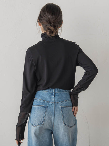 ウォッシャブルベア天竺カットソー≪洗濯機で洗える≫