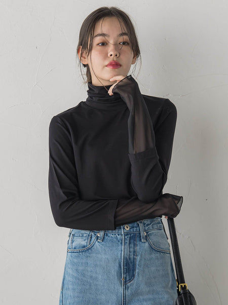 ウォッシャブルベア天竺カットソー≪洗濯機で洗える≫