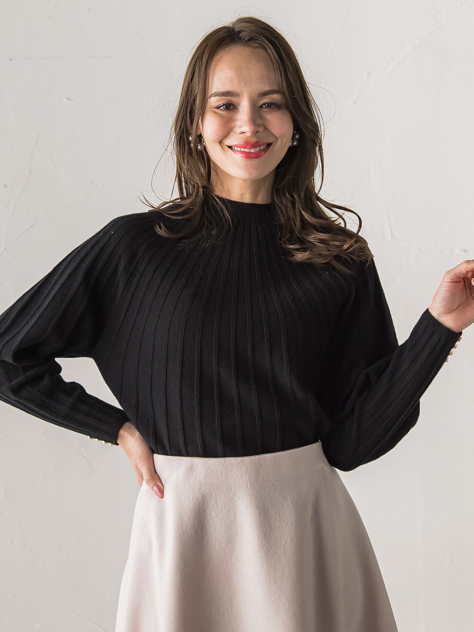 【WEB限定カラーあり】シームレスニット