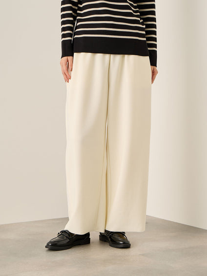 カットジョーゼットイージーワイドパンツ≪手洗い可能≫