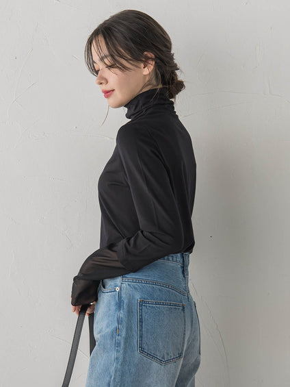 ウォッシャブルベア天竺カットソー≪洗濯機で洗える≫