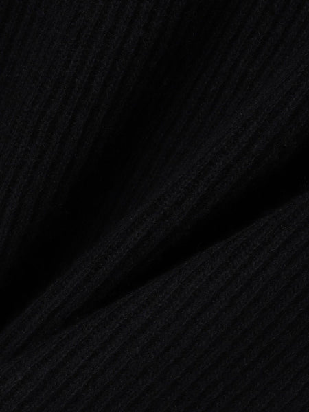 刺繍トリムハイネックニット≪洗える≫