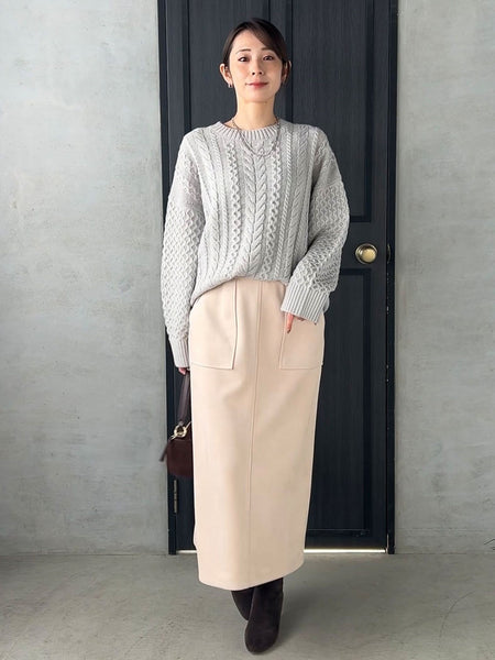 【WEB限定】フェイクスエードナロースカート≪セットアップ対応≫